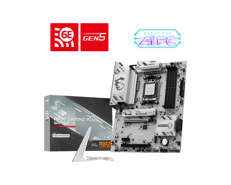 Placa de baza MSI B850 GAMING PLUS WIFI6E, Socket AM5,