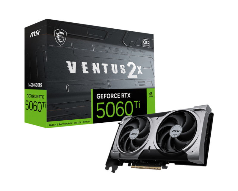 Placa video MSIGeForce RTX 5060 Ti, 16GB GDDR7, PCI Express