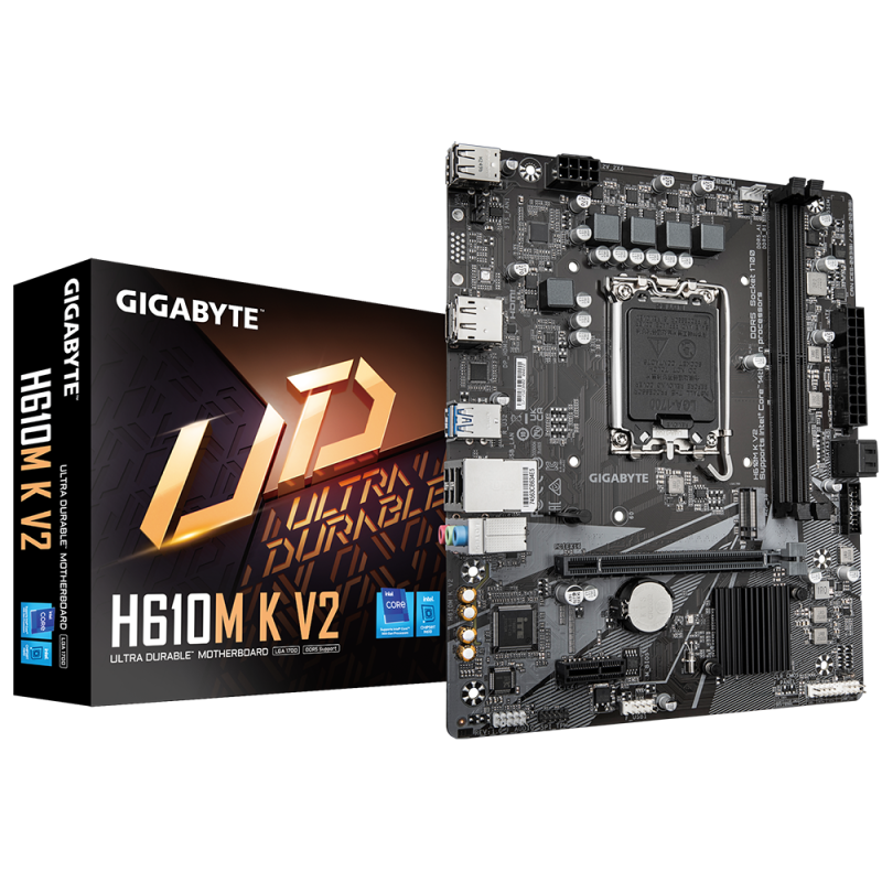 Placa de baza Gigabyte H610M K V2, Socket 1700, DDR5,
