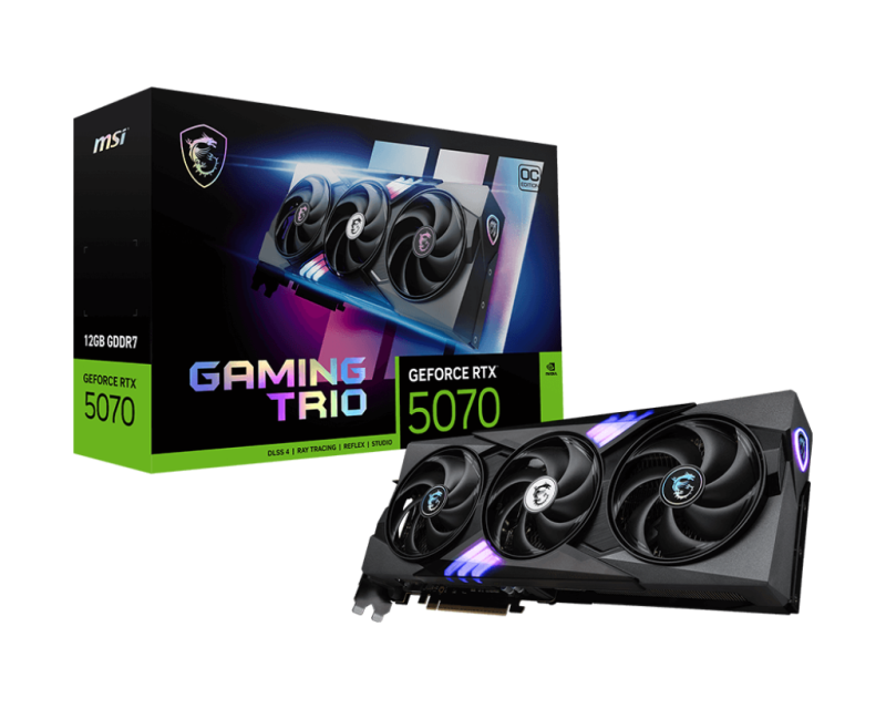 Placa video MSI GeForce RTX 5070, 12GB GDDR7, PCI Express