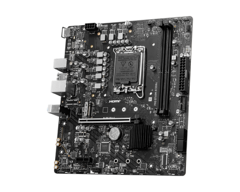 Placa de baza MSI PRO B760M-B, Socket 1700, DDR4, Micro-ATX