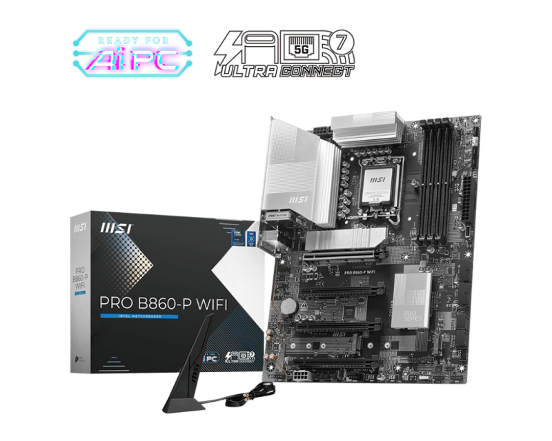 Placa de baza MSI PRO B860-P WIFI, Socket 1851, DDR5,