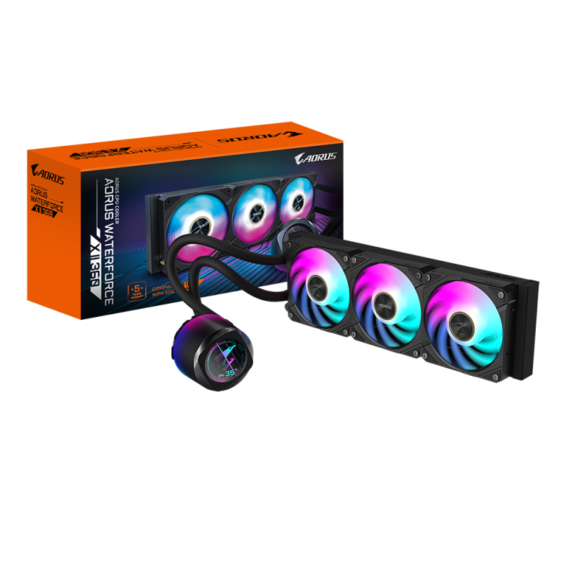 Cooler Procesor GIGABYTE AORUS WATERFORCE X II 360, Lichid, 12