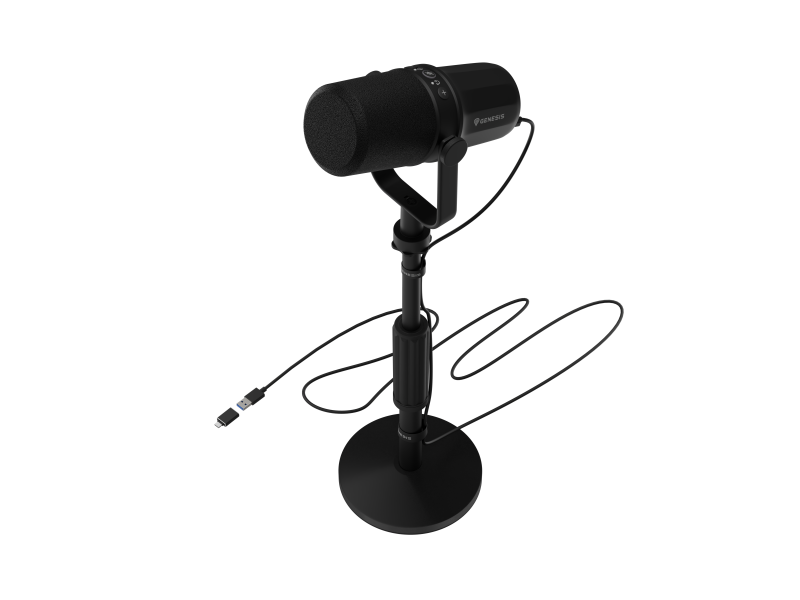 Microfon Genesis Radium 750D Studio USB/XLR stand, tip microfon cardioid,
