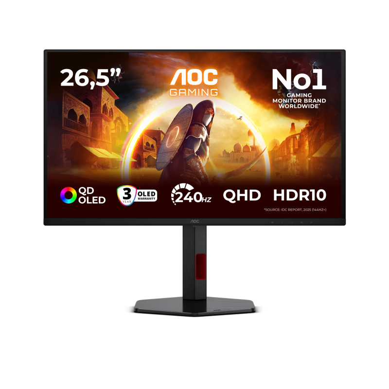 Monitor Gaming AOC Q27G4ZDR, 26.5", 2560 x 1440 pixeli, Black,