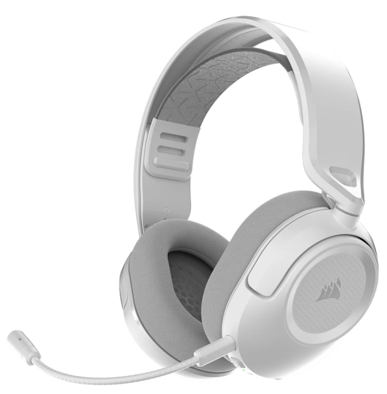 Casti Gaming Head-band Corsair HS35 v3, Wireless/Wired, Alb