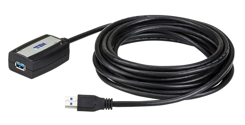 Prelungitor de USB ATEN UE350A-AT. Lungime cablu: 5 m. Conector