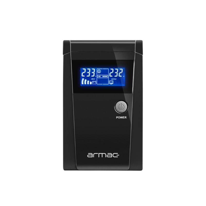UPS ARMAC OFFICE O/650F/LCD LINE-INTERACTIVE 650VA 2X SCHUKO OUTLETS USB-B