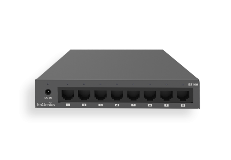 Switch Engenius Unmanaged Desktop 8-port GbE, standard wireless L1, capacitate