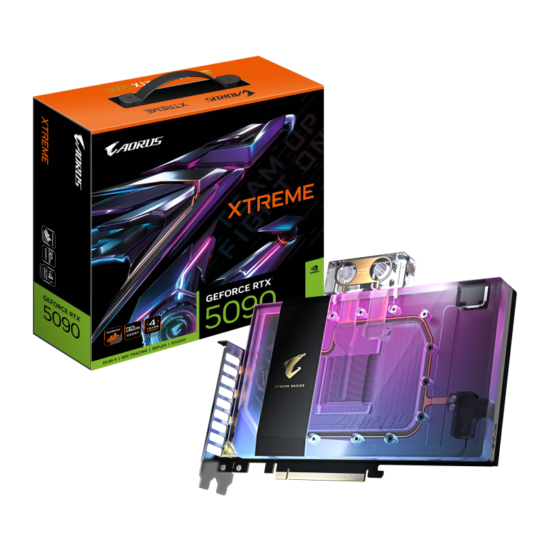 Placa video Gigabyte AORUS GeForce RTX 5090 XTREME WATERFORCE WB,