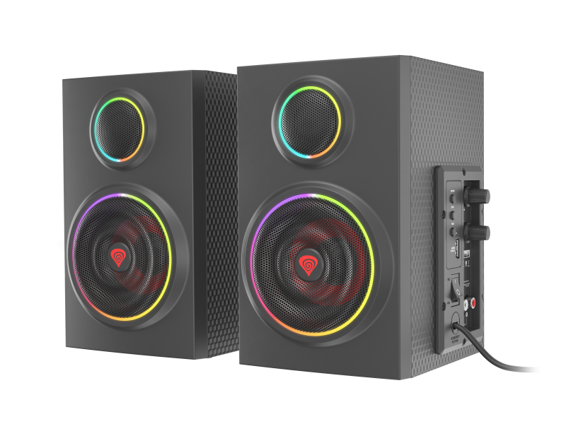 Sistem audio 2.0 Genesis HELIUM 300BT, putere totala RMS 24