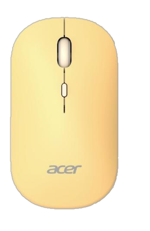 Mouse Wireless Acer AMR130, 1600 dpi, Galben
