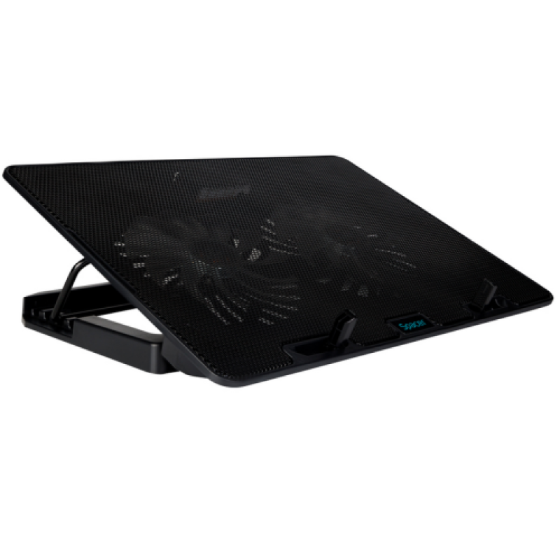 STAND SPACER notebook 17″ Gaming, placa metal, 2x125mm LED fans,turatie:1200-1400rpm,