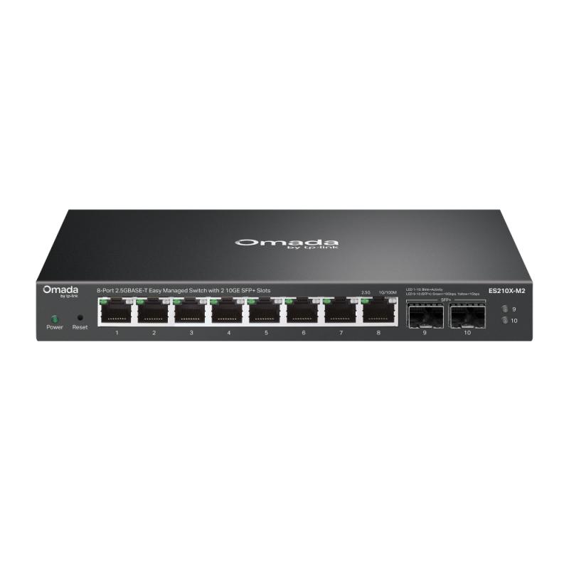 Omada 8-Port 2.5GBASE-T Easy Managed Switch with 2 10GE SFP+