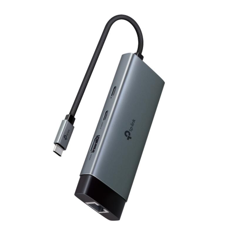 USB Type-C 6-Port Hub SPEC: 1 USB-C Connector, 1
