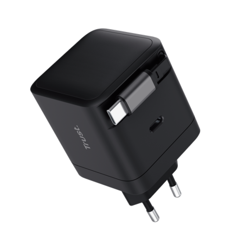 Incarcator Trust Maxo USB-C, putere maxima 65W, lungime cablu 67