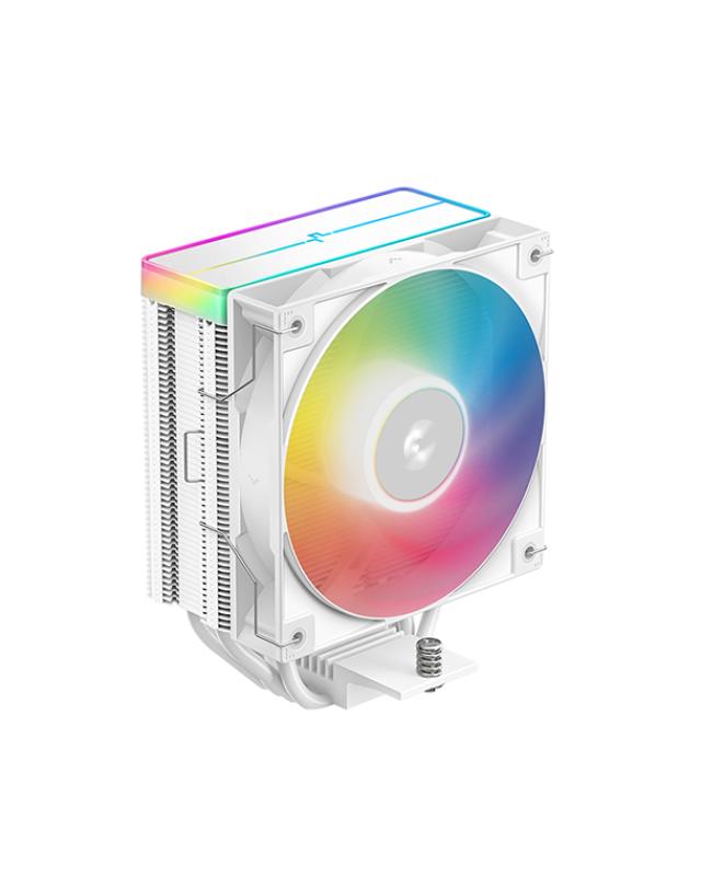 Cooler Procesor DEEPCOOL AG400 ARGB V2 ALB, marime heatsink 120x92x150mm,