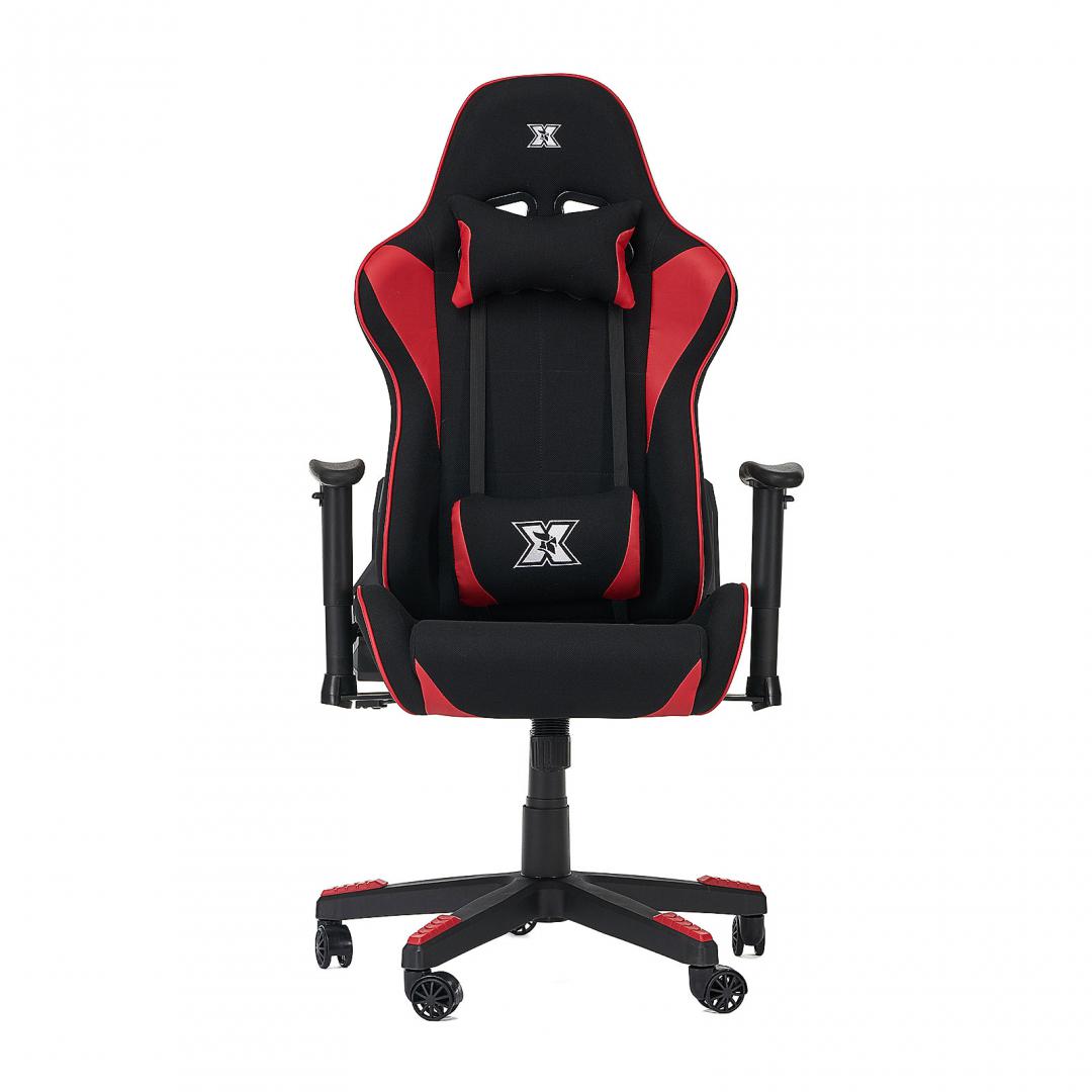 Scaun gaming X by Serioux, Torin, ajustabil, material textil, piston