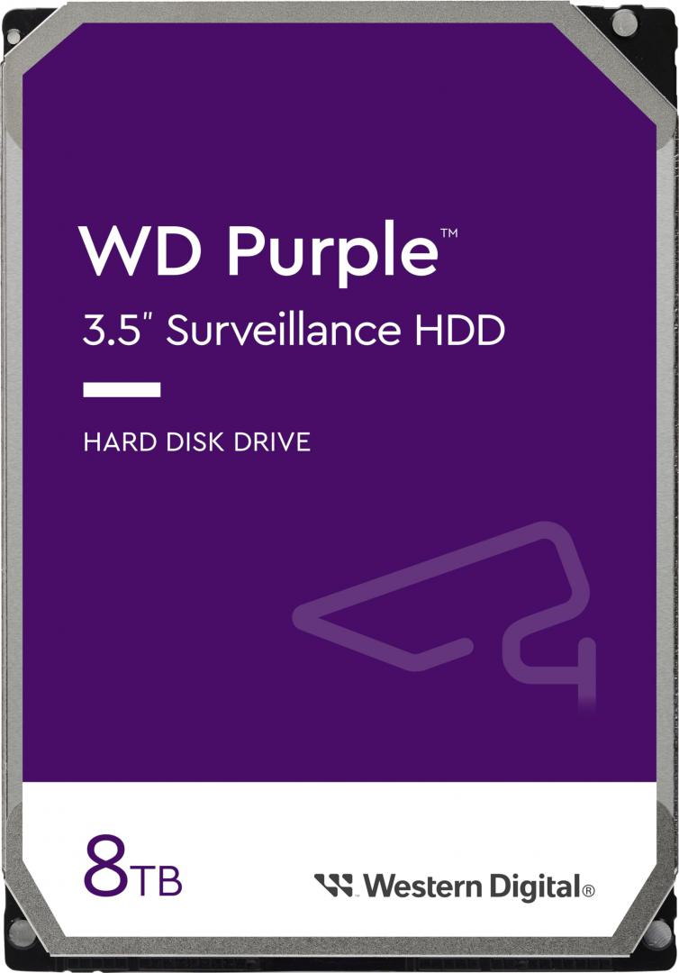 HDD Surveillance WD Purple, 8TB, 5640RPM, 256MB, SATA III