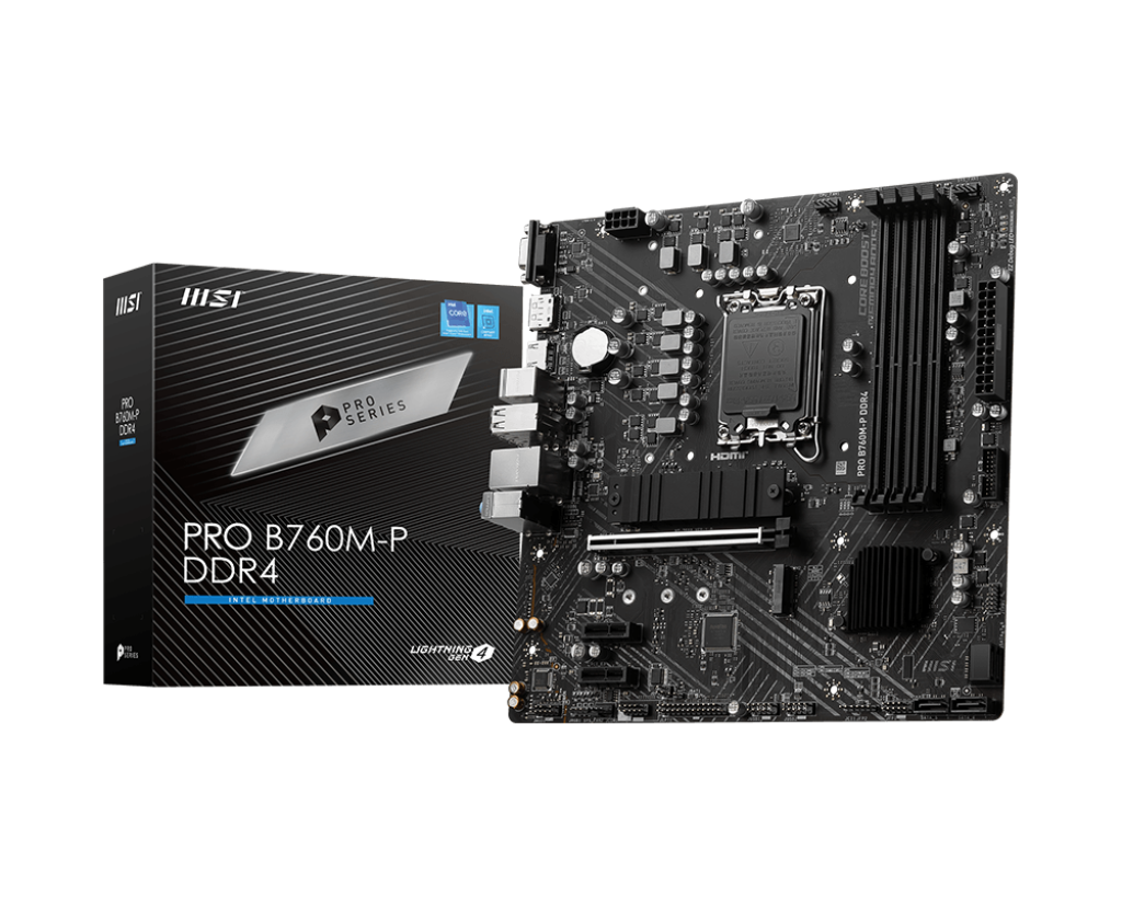 Placa de baza MSI PRO B760M-P DDR4, Socket 1700, DDR4,