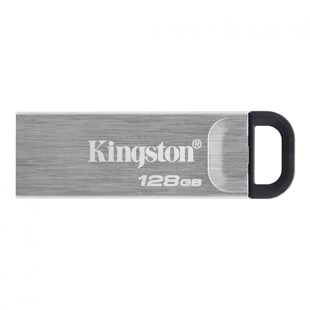 Memorie USB Kingston DataTraveler Kyson 128GB, USB 3.2, Argintiu