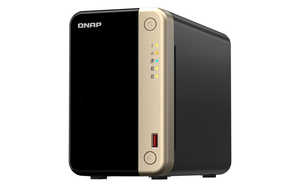 NAS QNAP 264 2-Bay, CPU Intel Celeron N5105/N5095 4-core/4-thread Processor,