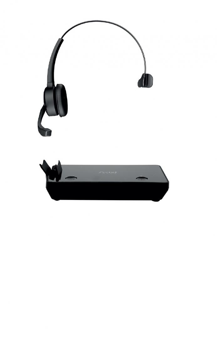 Casti Head-band AXTEL Prime X1 Mono DECT, Fara Fir, Negru