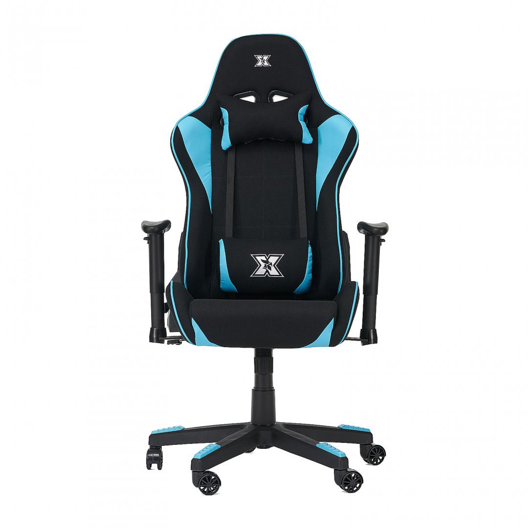 Scaun gaming X by Serioux, Torin, ajustabil, material textil, piston