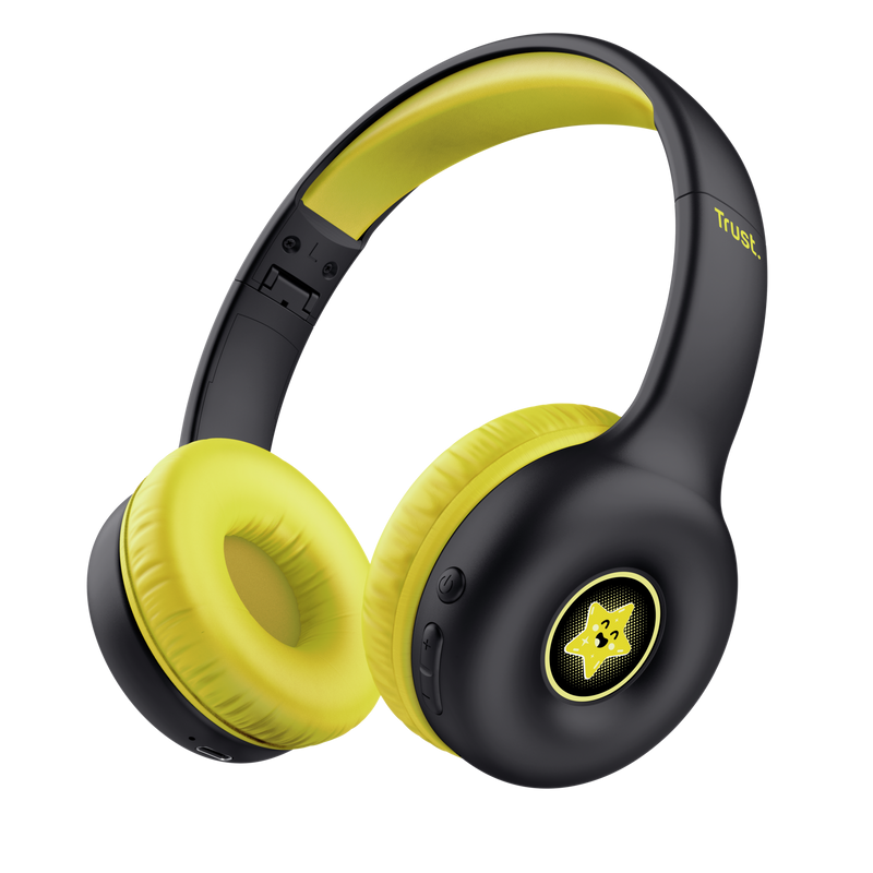 Casti Head-band TRUST Nouna, wireless, Negru