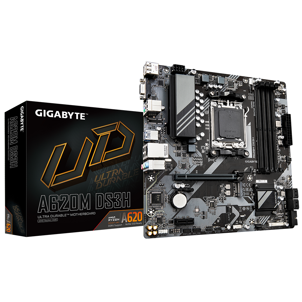 Placa de baza Gigabyte A620M DS3H, Socket AM5, DDR5, Micro-ATX