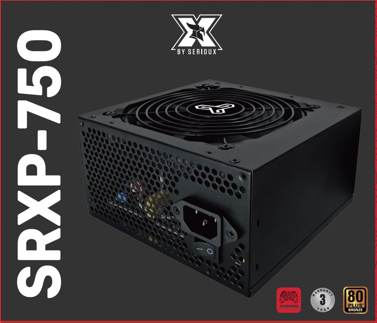 Sursa Serioux Energy 750W, 80+ BRONZE, Ventilator 12cm, ATX, material